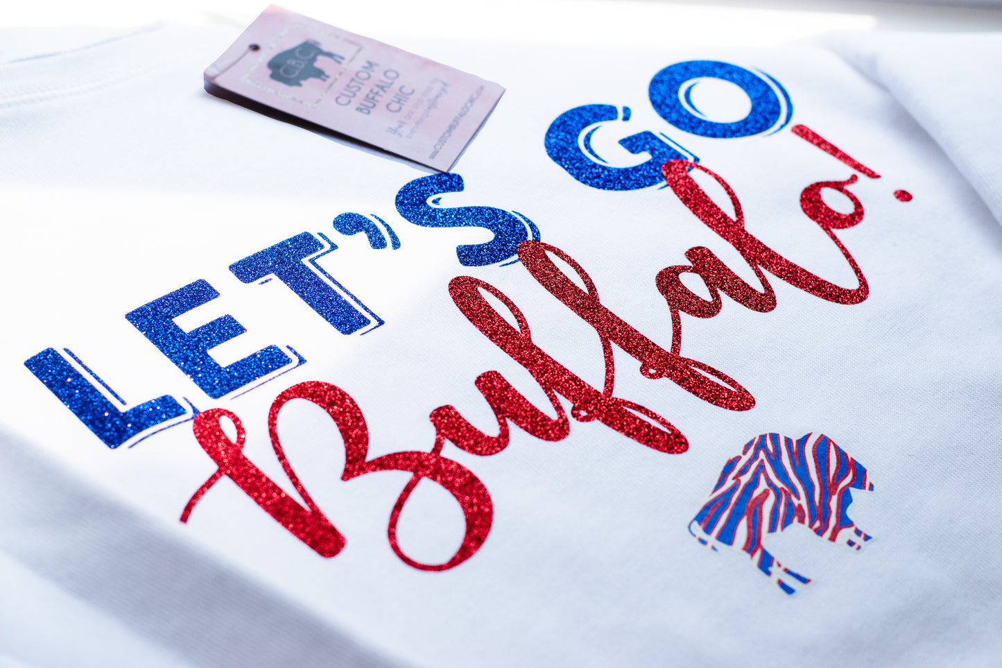 Let's Go Buffalo Wide Neck off the Shoulder Slouchy Sweater