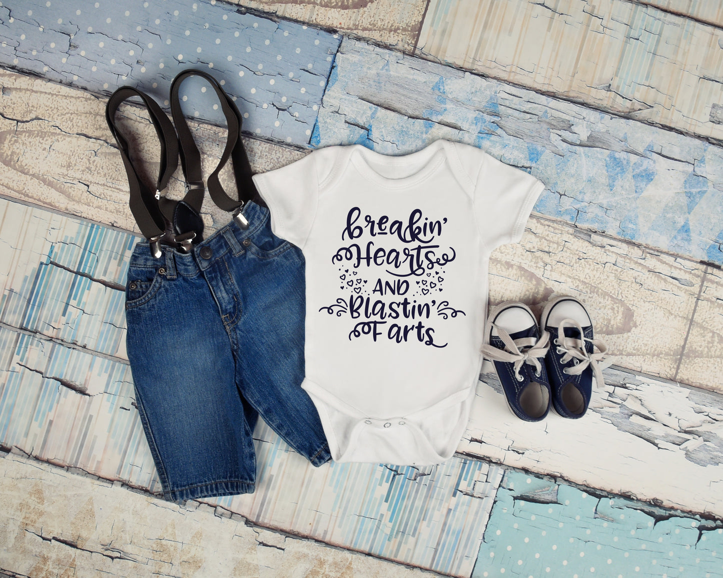 Breaking Hearts & Blastin' Farts Baby Shirt