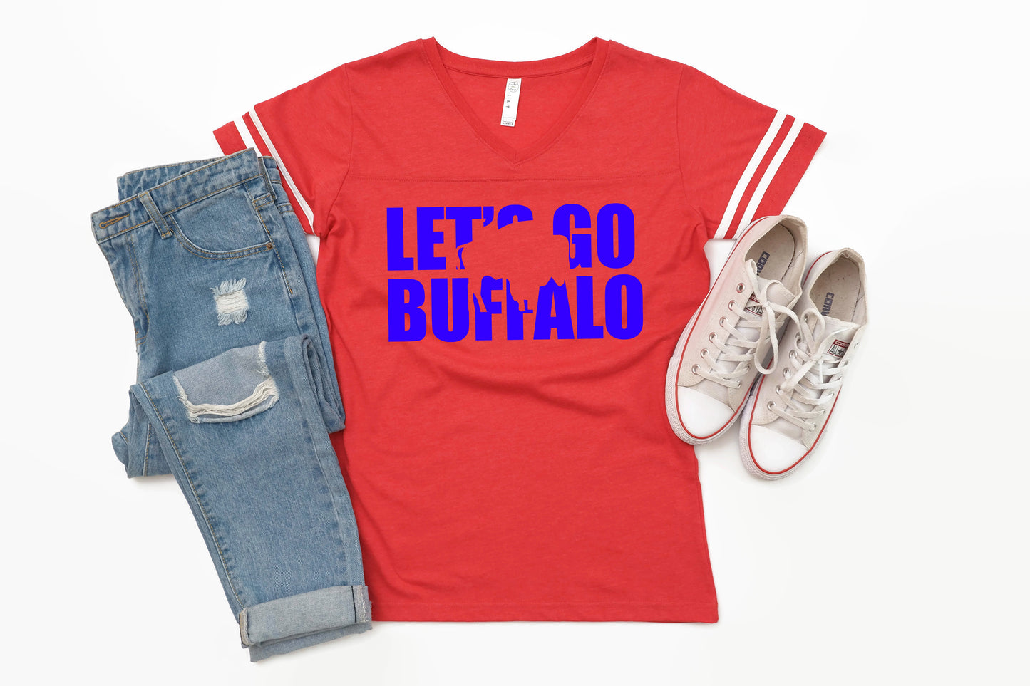 Let's Go Buffalo Knockout Football Shirt
