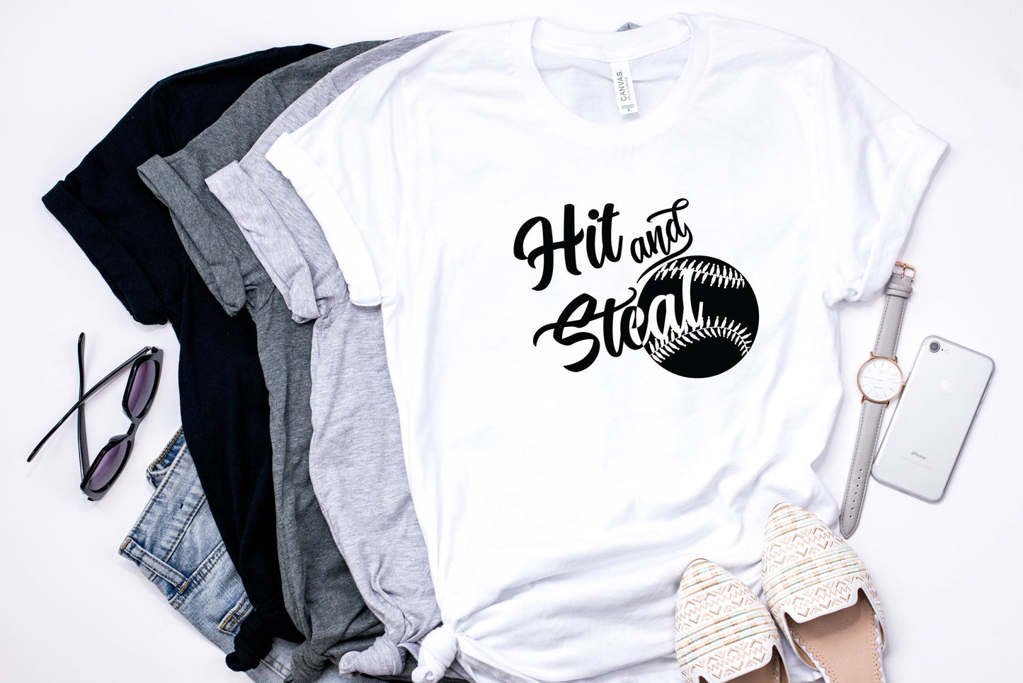 Hit & Steal Baseball Tee