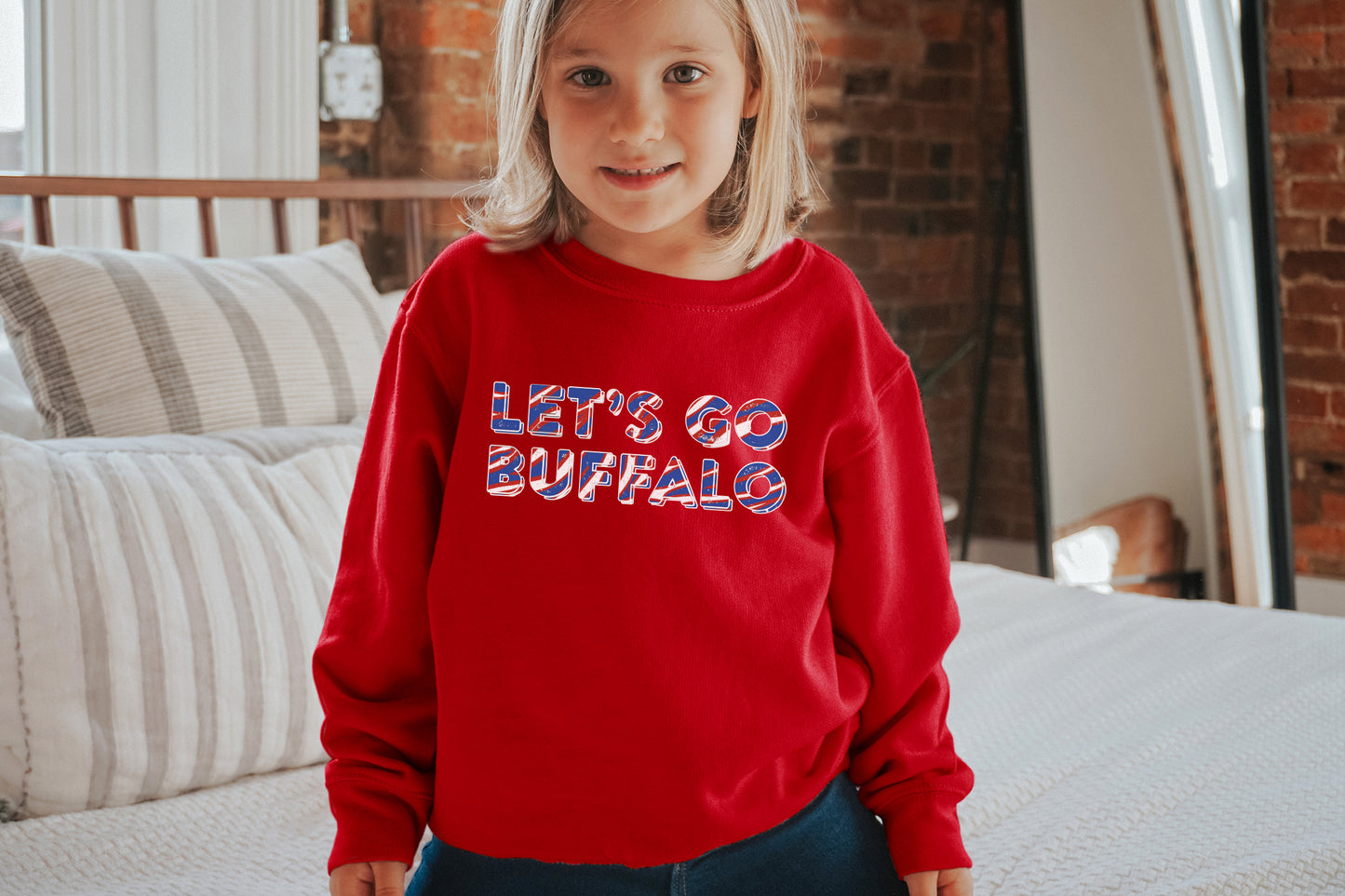 Let's go Buffalo Kid's Sweatshirt