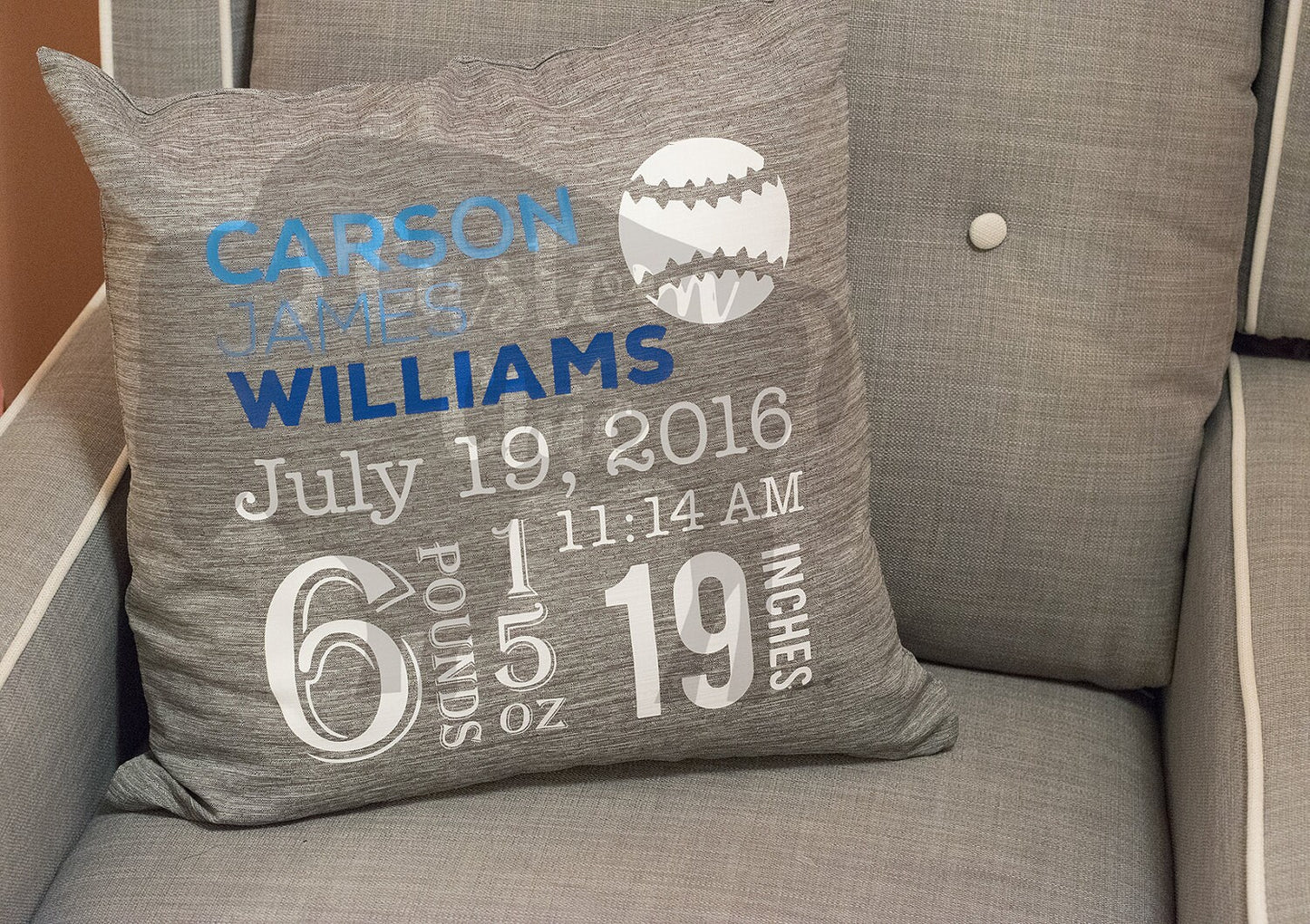Baseball Personalized Pillow