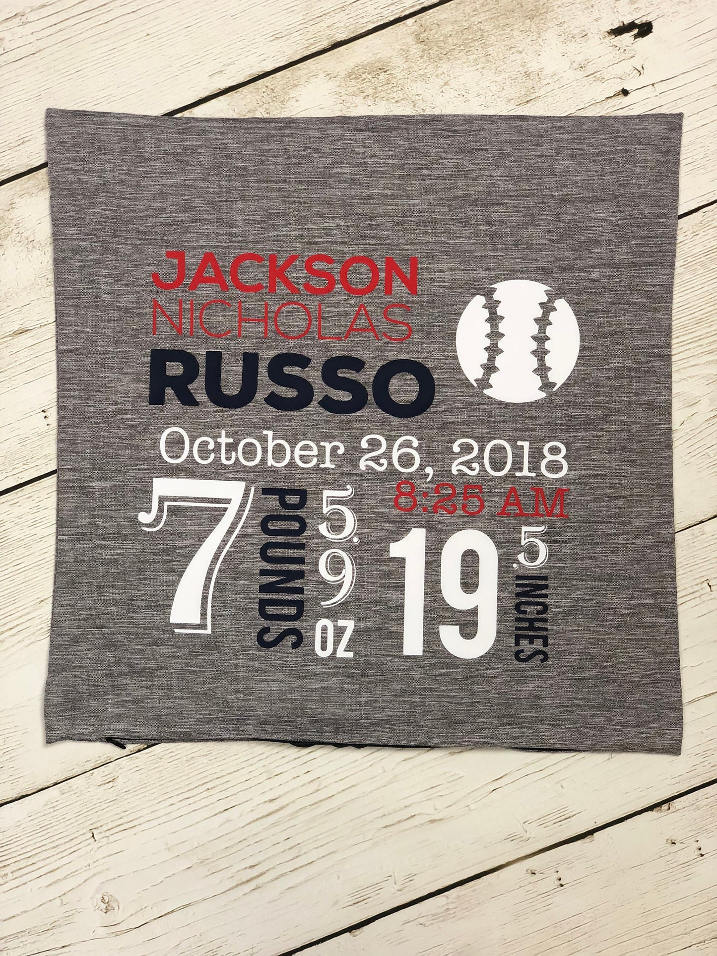 Baseball Personalized Pillow