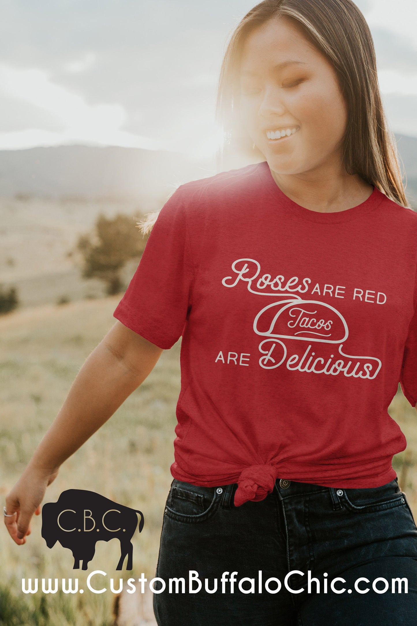 Roses are Red Tacos are Delicious | Valentine's Day Shirt