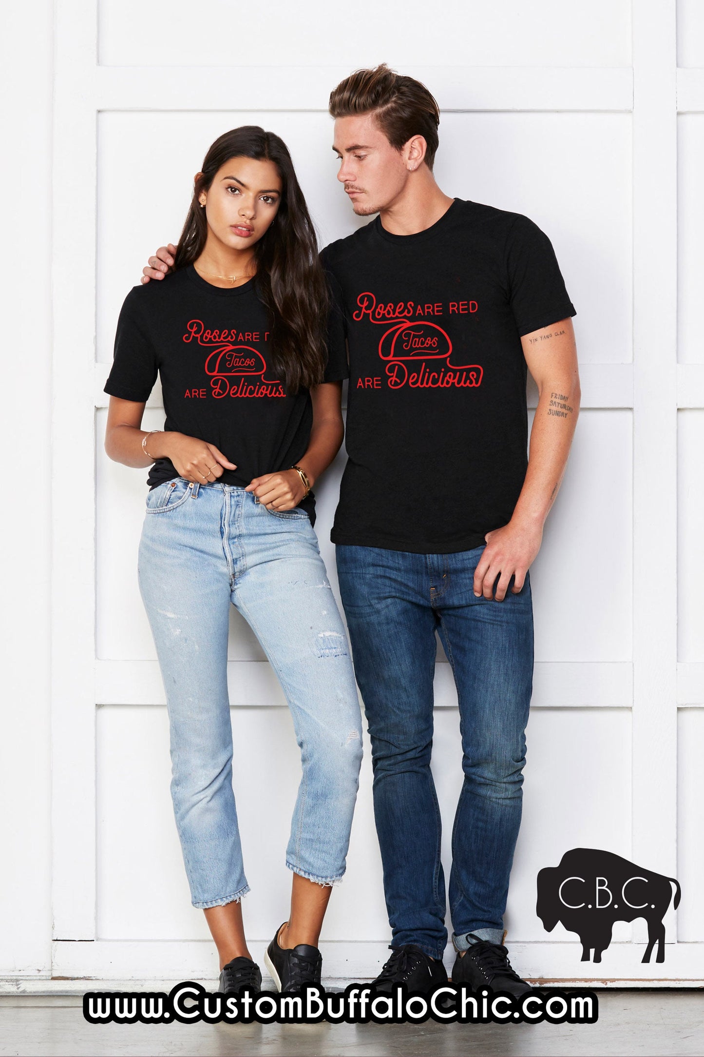 Roses are Red Tacos are Delicious | Valentine's Day Shirt