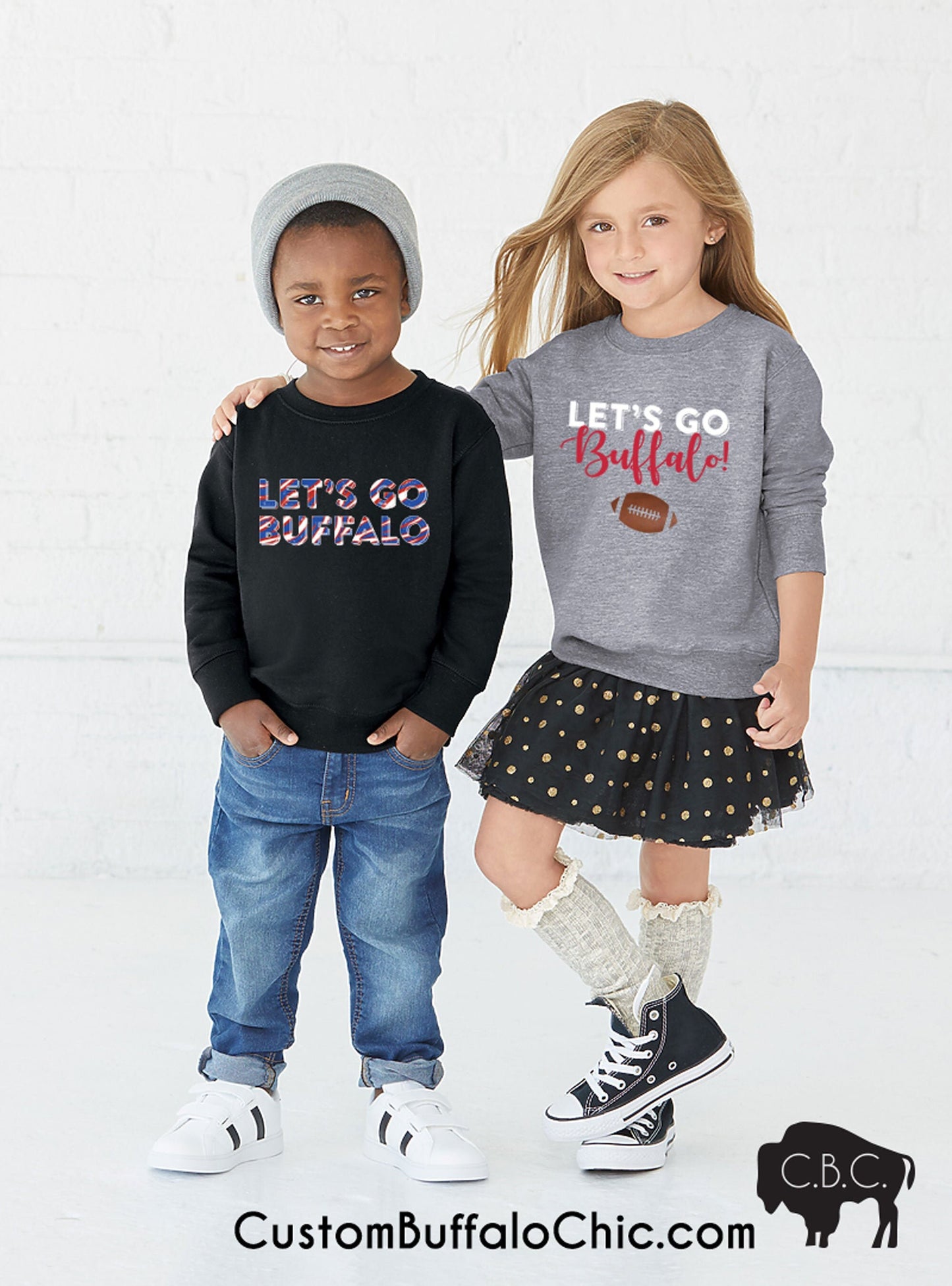Let's go Buffalo Kid's Sweatshirt