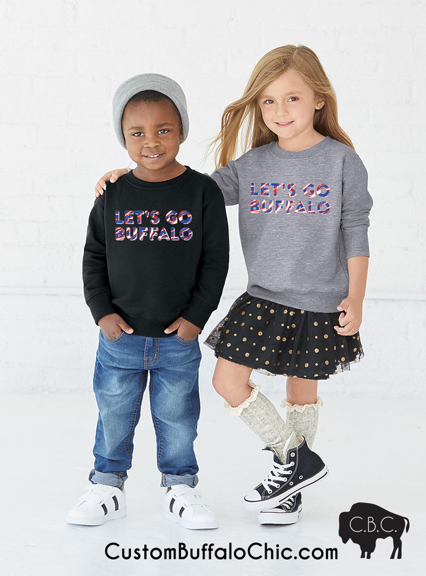 Let's go Buffalo Kid's Sweatshirt