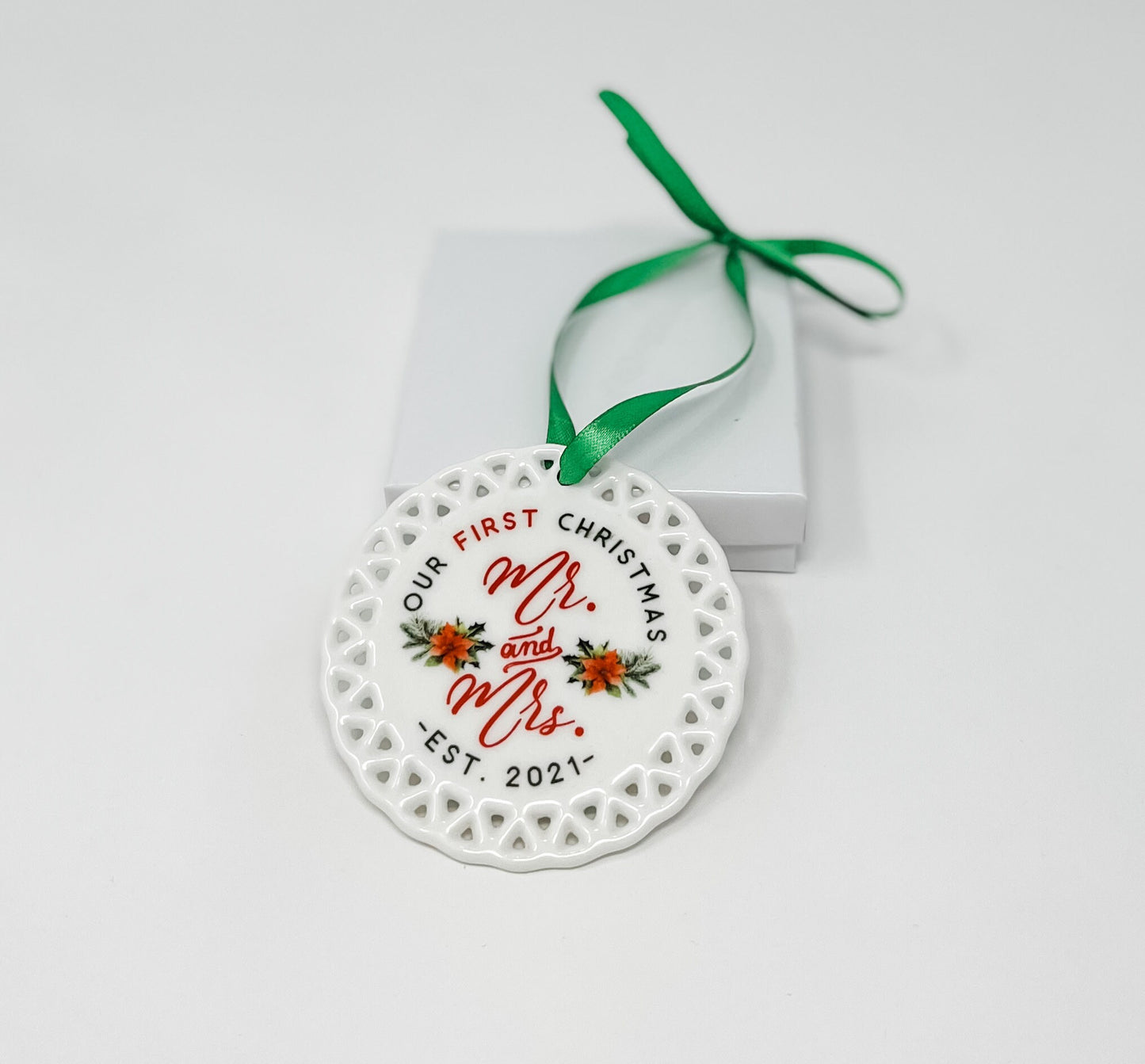 Our First Christmas as Mr. & Mrs Ornament