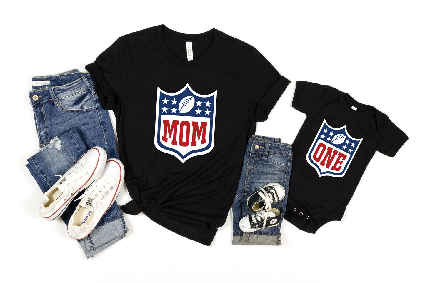 First Birthday Football Family Shirts