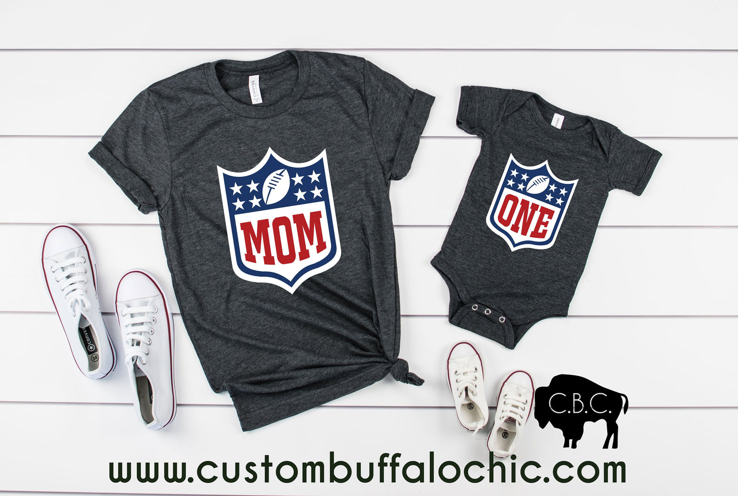 First Birthday Football Family Shirts