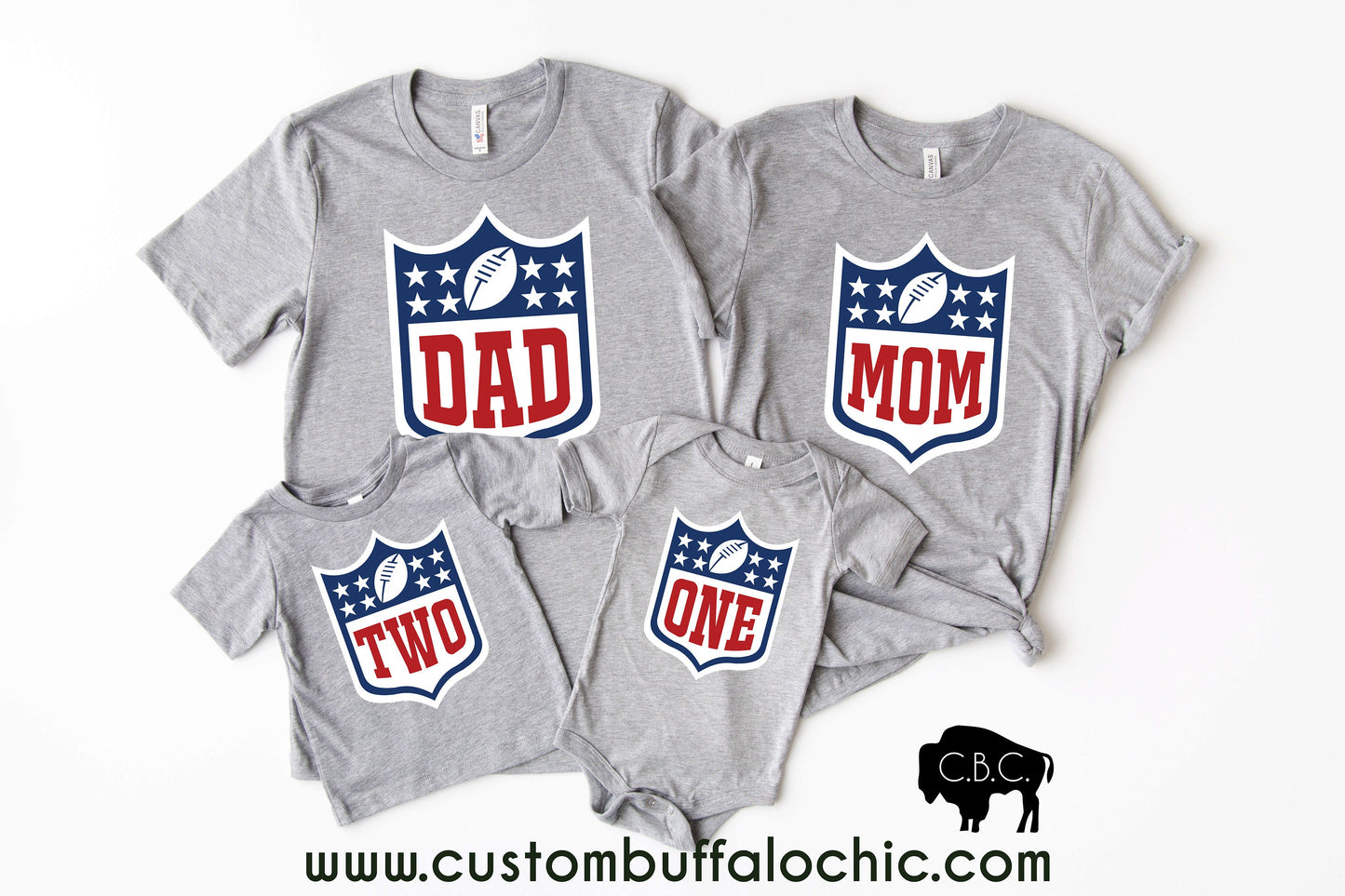 First Birthday Football Family Shirts