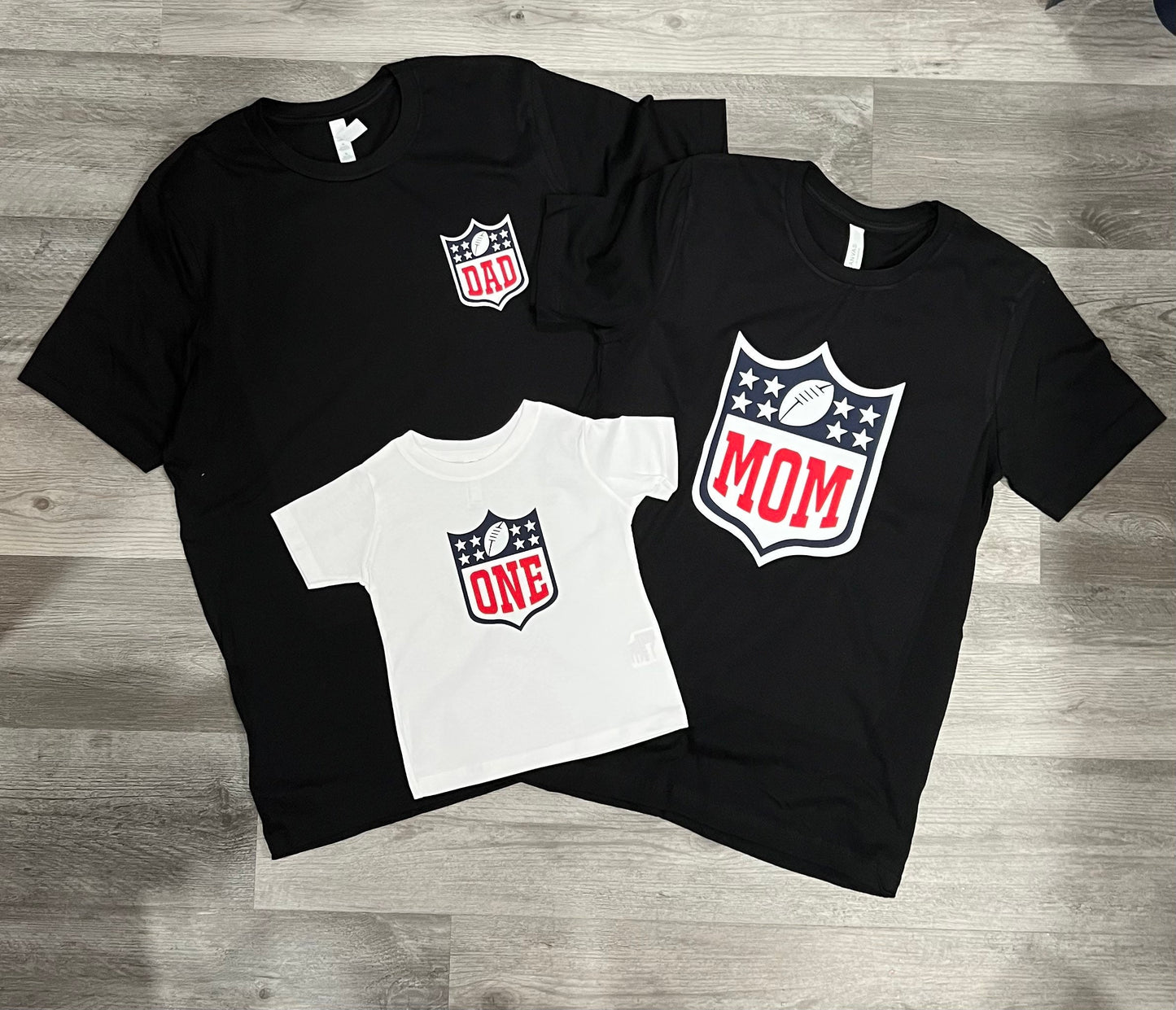 First Birthday Football Family Shirts