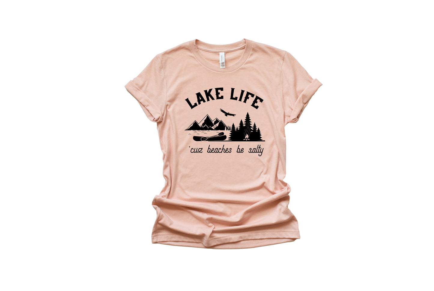Lake Life Shirt | Lake Life 'cuz beaches be salty super soft tee shirt |