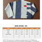 Buffalo Cozy Oversized Color Block Mockneck Sweater, Heather Navy Cream Embroidered Detail