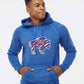 Blue distressed Buffalo football hoodie | Let's go Buffalo
