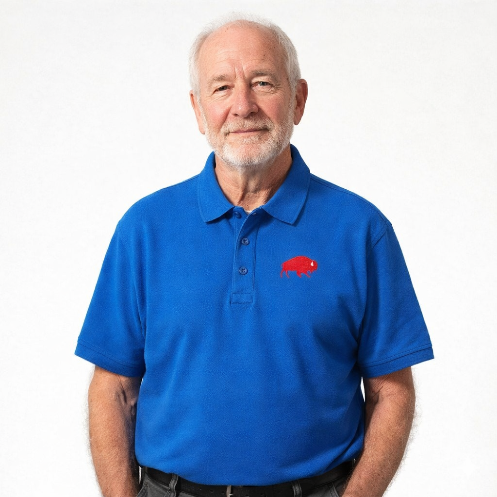 Embroidered Buffalo Polo