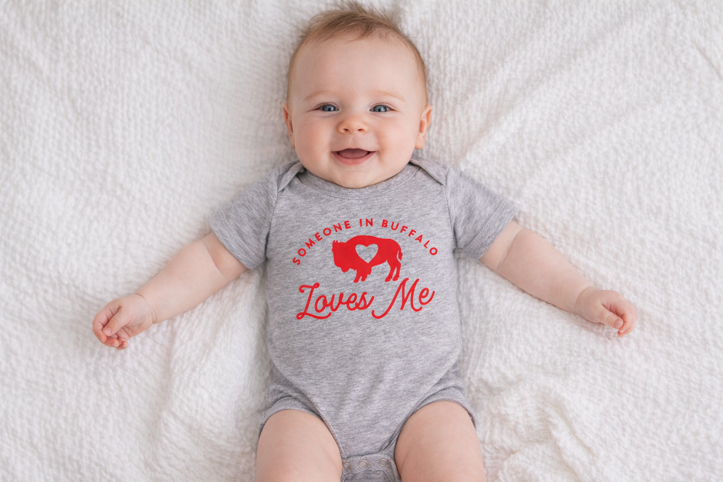 Someone in Buffalo Loves me baby shirt
