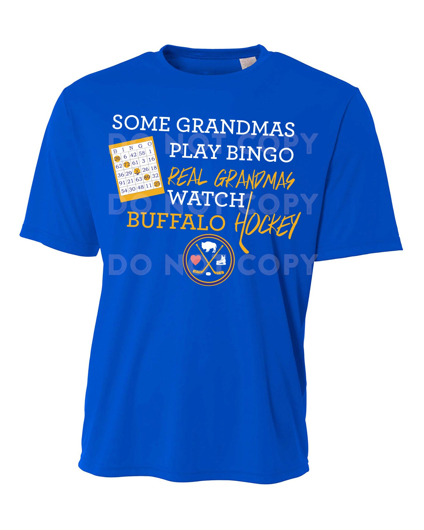 Grandma Buffalo Hockey Tee