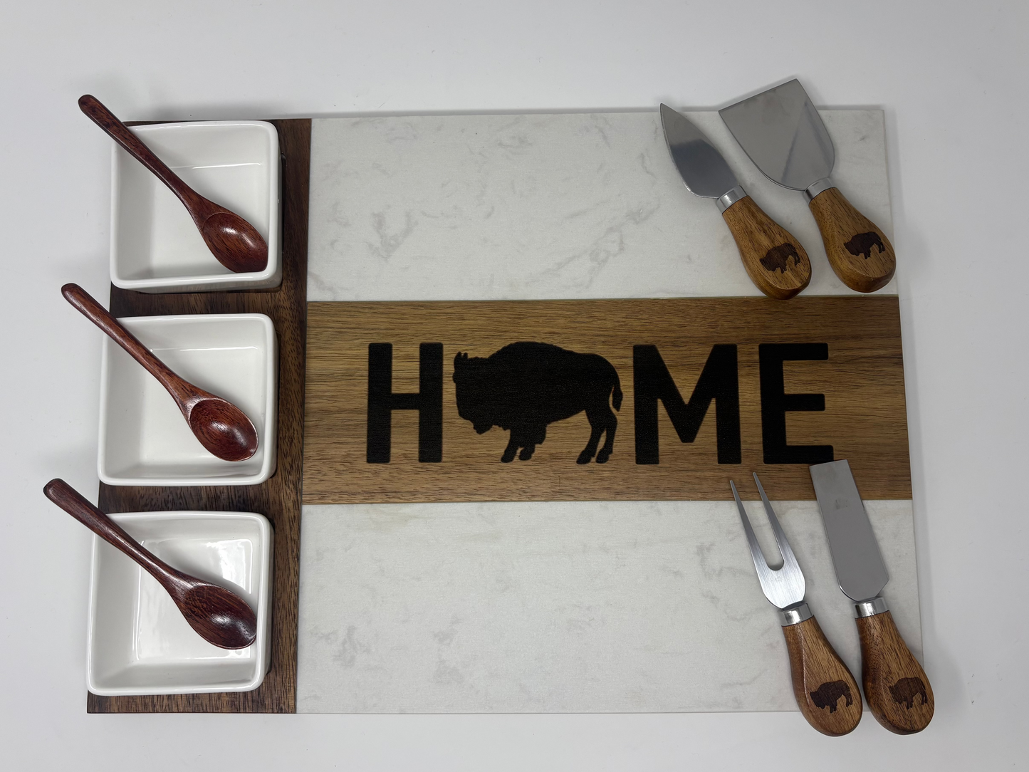 Buffalo HOME Charcuterie Board Set