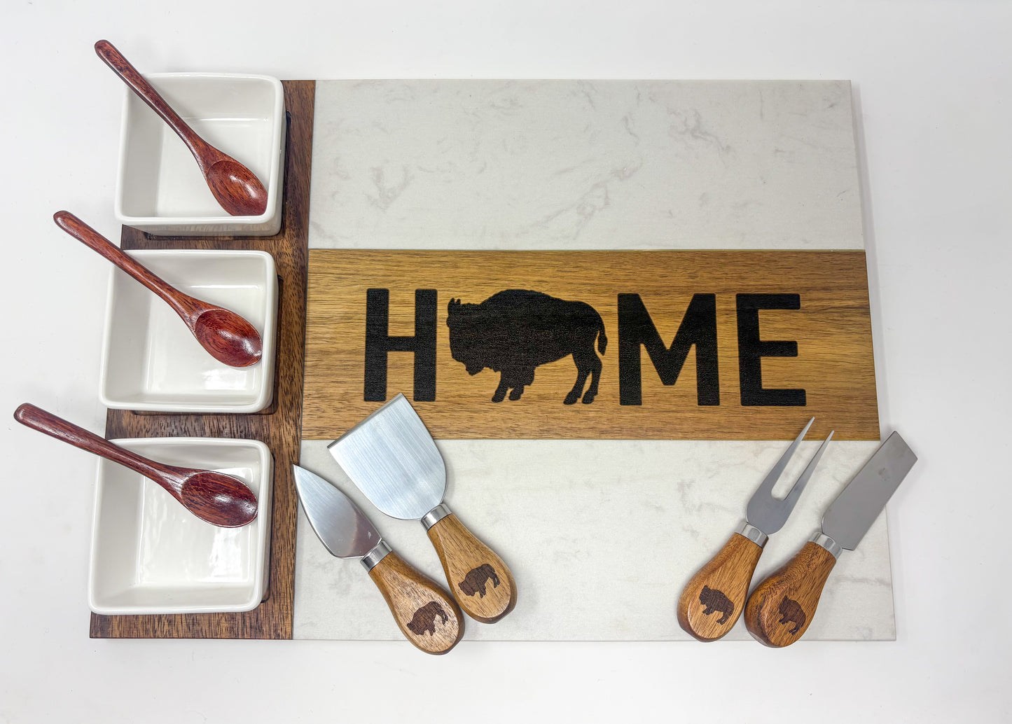 Buffalo HOME Charcuterie Board Set