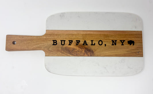 Buffalo Marble  Acacia Wood Cutting Board