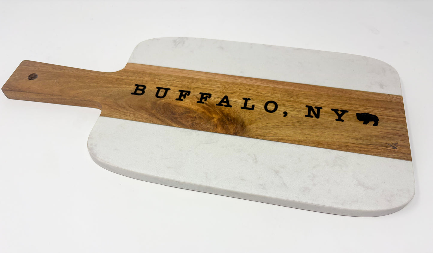 Buffalo Marble  Acacia Wood Cutting Board