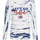 Buffalo slouchy off the shoulder tie-dye sweatshirt for women GO  Bills