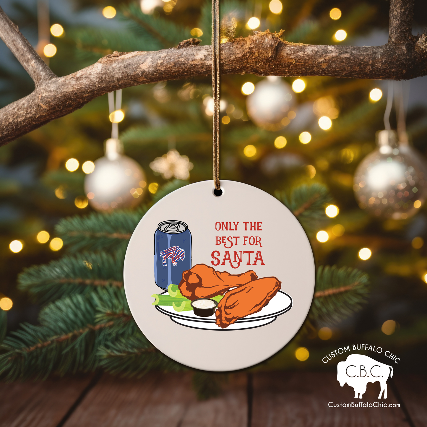 Buffalo Santa - only the best for Santa Ornament