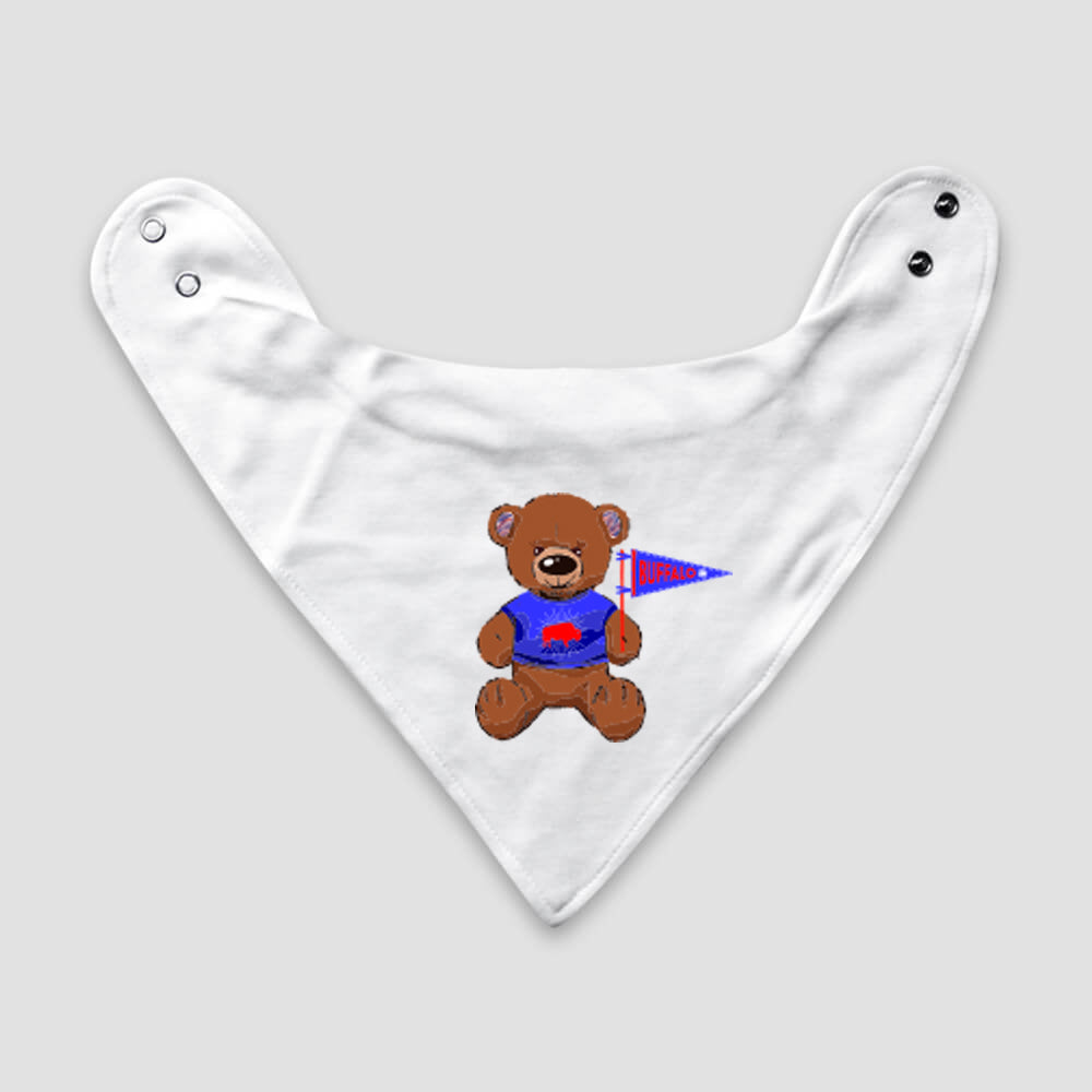 Billy the Bear Buffalo Baby Bib