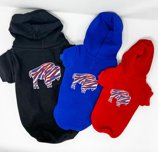 Buffalo Football Dog Hoodie