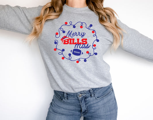 Merry BILLSmas Crewneck Sweatshirt