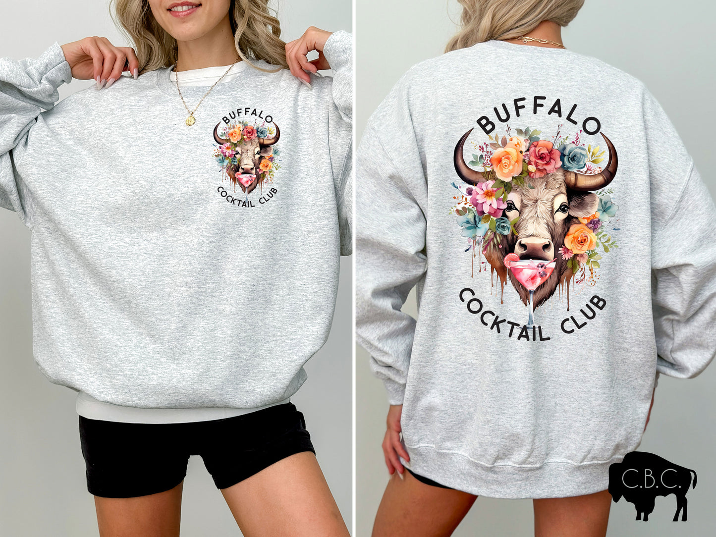 Buffalo Cocktail Club Crewneck Sweatshirt