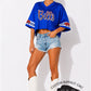 Buffalo Football Cropped Sequin Jersey
