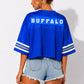 Buffalo Football Cropped Sequin Jersey
