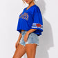Buffalo Football Cropped Sequin Jersey