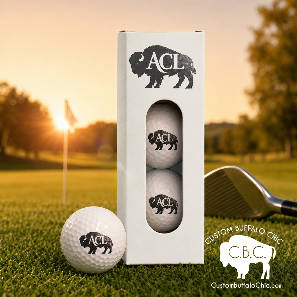 Buffalo Monogram Custom Golf Balls