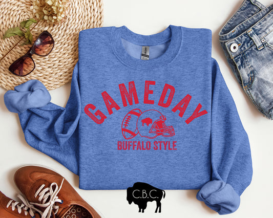 Gameday Buffalo Style | Crewneck Sweatshirt
