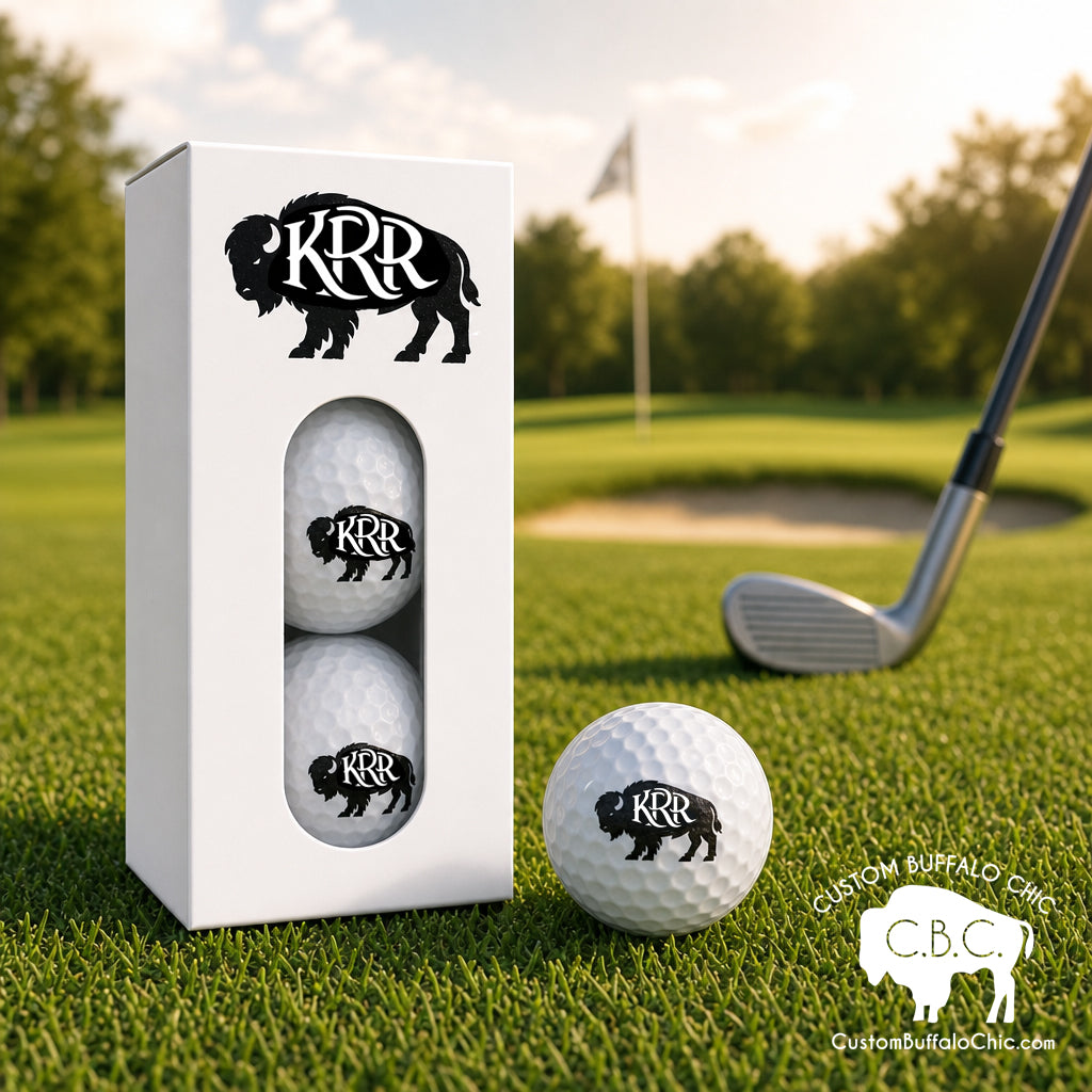 Buffalo Monogram Custom Golf Balls