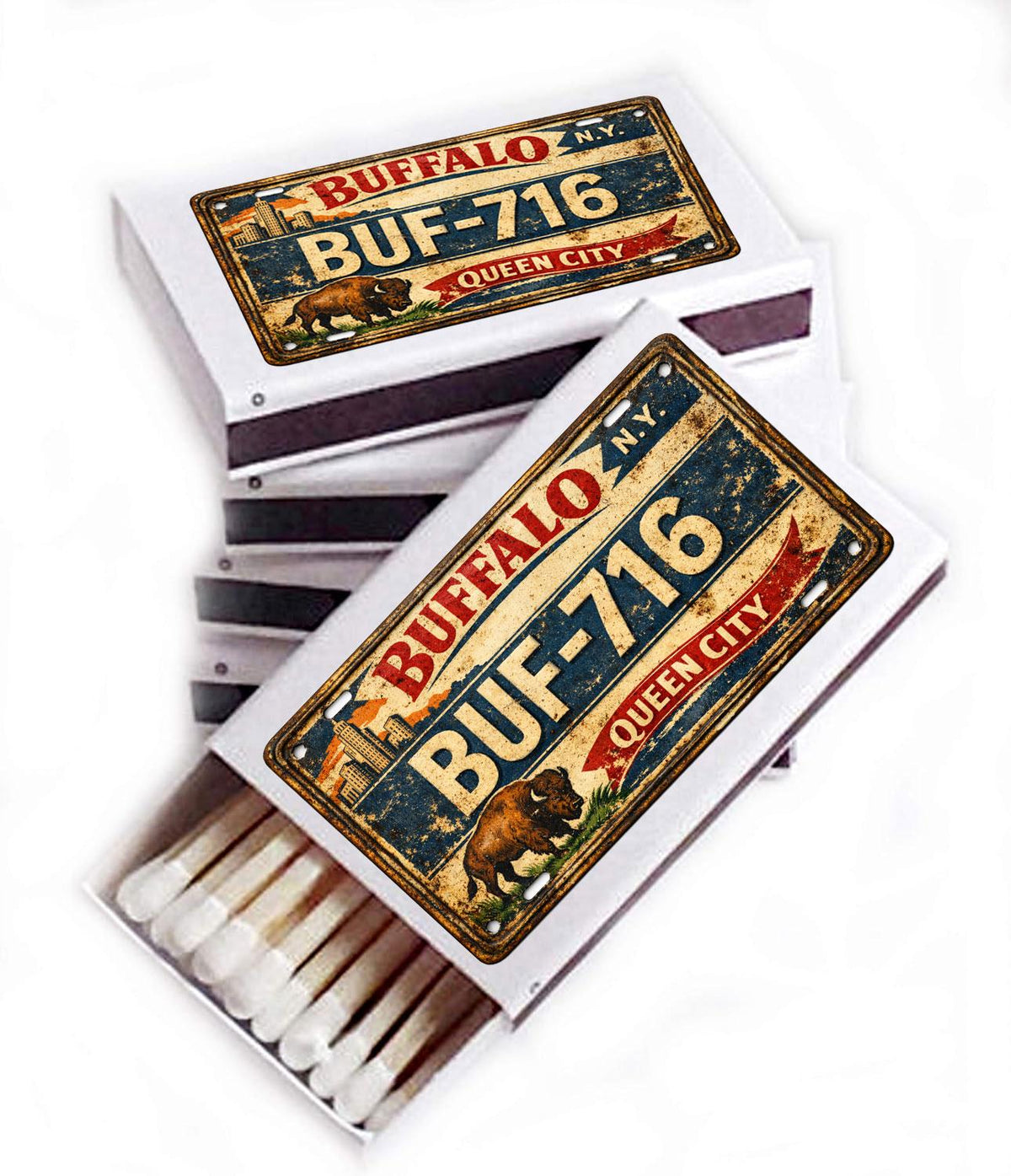Vintage Buffalo Matchbox