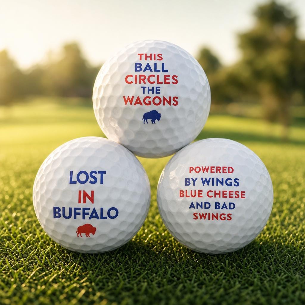 Buffalo Golf Balls -  3 Pack