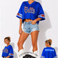 Buffalo Football Cropped Sequin Jersey