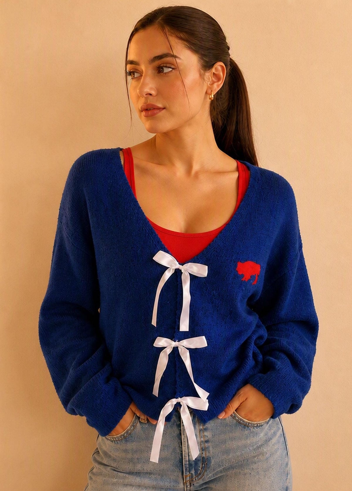 Buffalo Bow Cardigan
