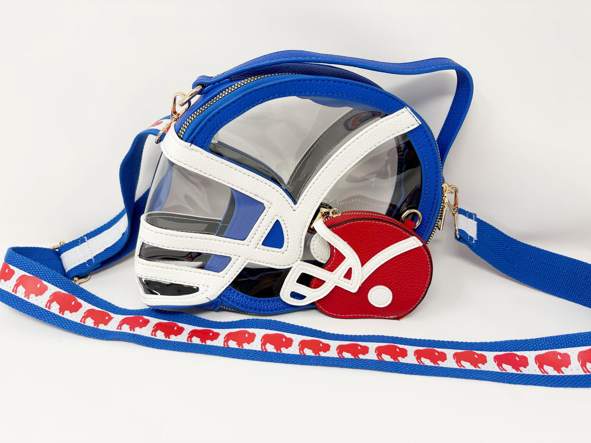 Football Helmet Coin Purse Wristlet