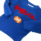 Kid's Hand-Embroidered Buffalo Knit Sweater | Chunky Yarn, Football Design