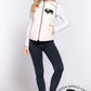 Classic Ivory Quilted Vest – Chocolate Suede Piping | Buffalo Embroidery