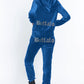 Buffalo Couture Royal Blue Luxe Velour Rhinestone Tracksuit