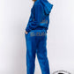 Buffalo Couture Royal Blue Luxe Velour Rhinestone Tracksuit