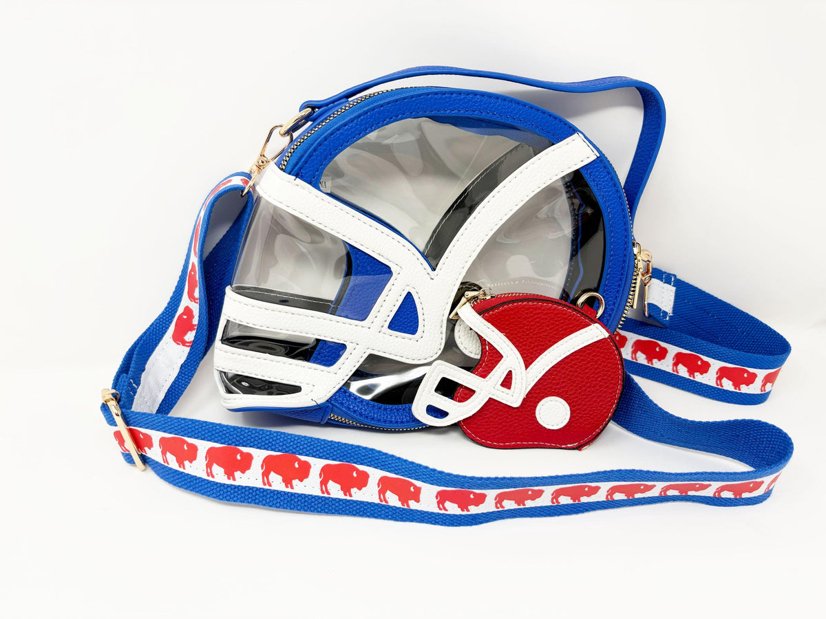 Football Helmet Coin Purse Wristlet