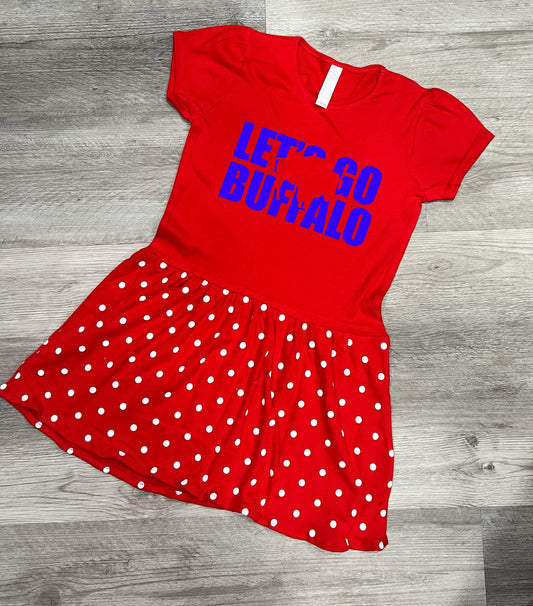 Let's go Buffalo Knockout |  Baby Toddler Dress