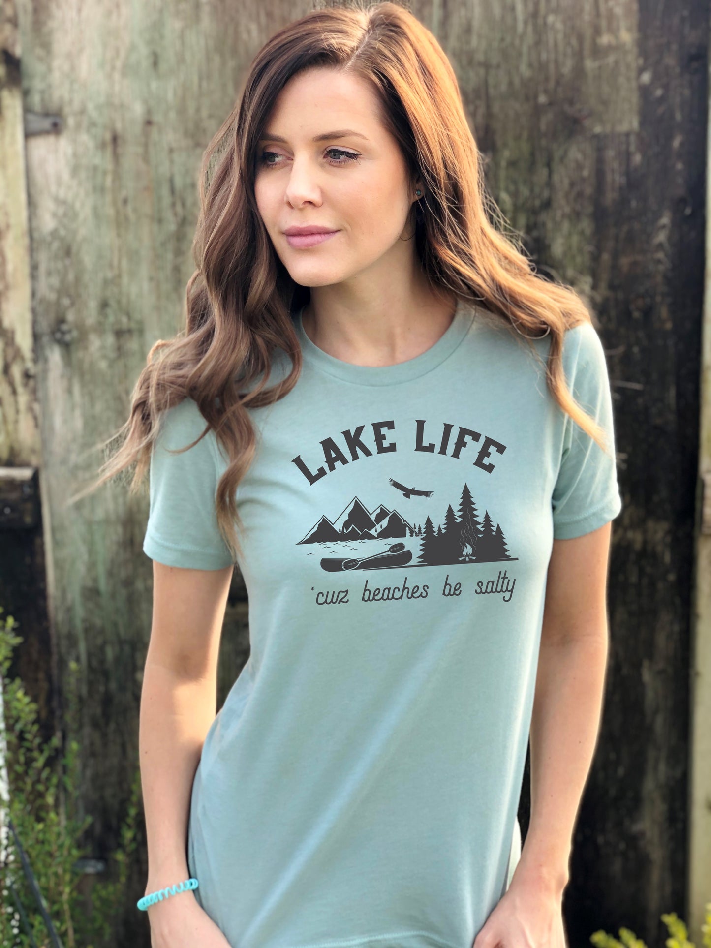 Lake Life Shirt | Lake Life 'cuz beaches be salty super soft tee shirt |